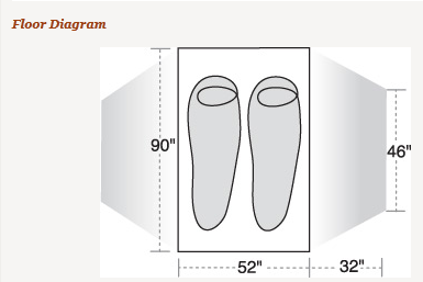 Big Agnes Gore Pass 2 3 season tent floor diagram plan