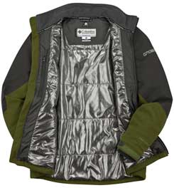 Columbia Heat Elite Omni Heat insulated jacket inside