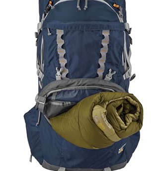 Mountain Hardwear Molimo 70 liter backpack wide zipper bottom opening
